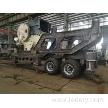 Wheeled Mobile Jaw Crusher/Tyre Type Mobile Crushing Station